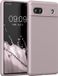 kwmobile telefoonhoesje geschikt voor Google Pixel 6a - Hoesje met siliconen coating - Smartphone case in lila wolk