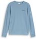 Tom Tailor - Sweatshirt met zak met ritssluiting - Maat XXL - mountain spring blue