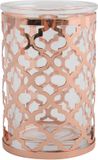 MSV LAYLA Tandenborstelhouder Beker – Badkamer Accessoires Borstelhouder en Tumbler Glas – Koperkleurig – 7,3 x 11,5 cm