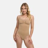 cfab Corrigerende bodysuit met kant - Beige - M