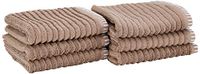 Heckett Lane Bath Guest Towel, 60% Bamboo Viscose, 40% Cotton, Taupe, 30 x 50 Cm, 6.0 Pieces