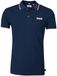 Lonsdale Lion Poloshirt voor heren, slim fit, blauw (blauw/rouge/blanc)., 3XL