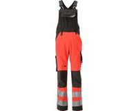 Mascot Safe Supreme salopette américaine avec poches genoux 15569-860 - rouge fluo/gris anthracite foncé - C68
