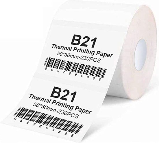 Niimbot B1/B21/B3S Label - 50x30mm - White - 1 Roll