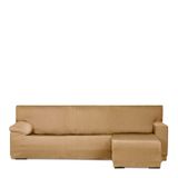 Eysa Light bankovertrek voor chaise longue, met korte arm rechts, vooraanzicht, mosterdkleuren