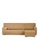 Eysa Light bankovertrek voor chaise longue, met korte arm rechts, vooraanzicht, mosterdkleuren