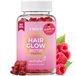 yuicy® Hair Glow Biotin Gummies - Oursons gélifiés vitaminés pour la croissance des cheveux 60 pces