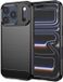 Techsuit Hoesje geschikt voor Apple iPhone 17 Pro - Carbon Silicone Back Cover - Zwart