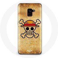 Maniacase Hoesje voor Samsung Galaxy A8 Plus Manga One Piece Death's Head