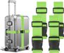 Set van 4 reistassen - Verstelbare reistassen van staal - 5 x 200 cm - Robuuste beschermingsfunctie - Vert