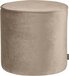 WOOOD Sara Poef Hoog - Velvet Stof - Khaki Bruin - 46x46x46 cm
