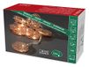 Konstsmide LED decoratieve lichtketting, koperkleurige metalen tanden, 10 warmwitte diodes, werkt op batterijen, binnen, transparante kabel, 3 x AA 1,5 V (excl.) - 3147-603