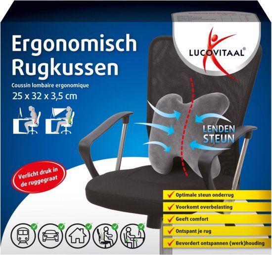 Lucovitaal Ergonomisch Rugkussen