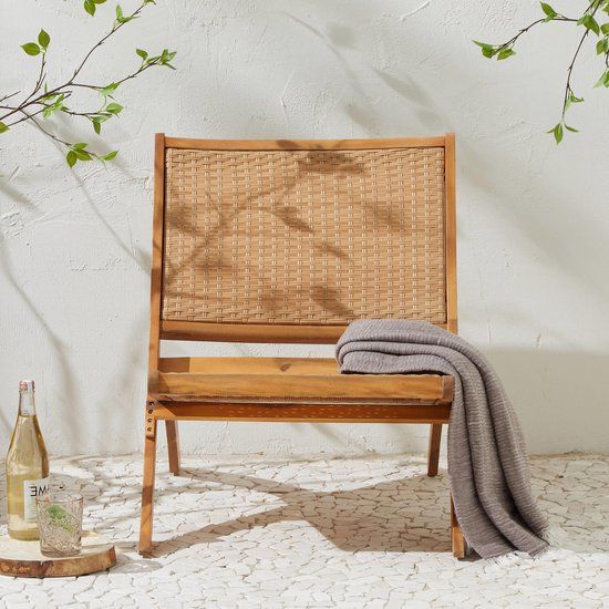 Loungestoel Cocos - Wicker - Naturel