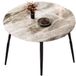 Happiq Table de salle à manger ronde Tavien - 80 cm - Blanc