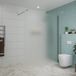 FortiFura Galeria inloopdouche - 160x200cm - mat glas - wandarm - hoogglans chroom