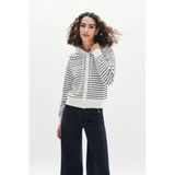 Caroll gestreepte vest wit