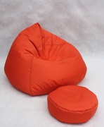 Viking Choice Zitzak Fauteuil XXL oranje - Loungestoel Zitkussen Relaxkussen