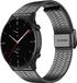 Strap-it Bracelet de montre connectée en acier - Convient pour Amazfit GTR 2 - Acier inoxydable - Noir - 22mm