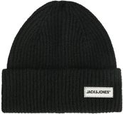 JACK & JONES JACCOLTON REGULAR BEANIE SN Heren Muts Polyester Zwart One Size