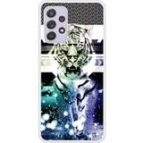 Samsung Bedrukt siliconen hoesje compatibel met Galaxy A72 4G Tigre swag