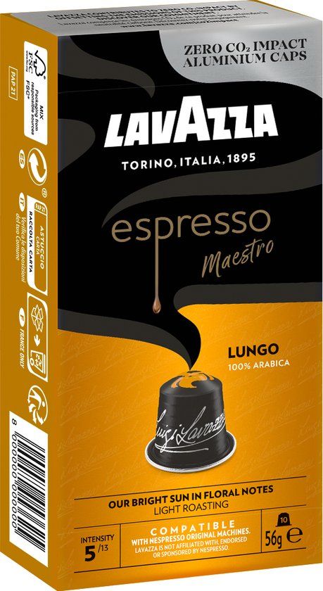 Lavazza Espresso Lungo Koffiecups - 10 stuks