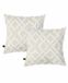 Hamur Tuva Home 2x Boho Sierkussenhoes Krem 45x45cm met Ritssluiting