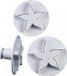 Städter Plunger cutter - set van 2 lelie bloemen - wit