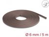 Delock Gevlochten slang, rongeur, 5 m x 6 mm, bruin
