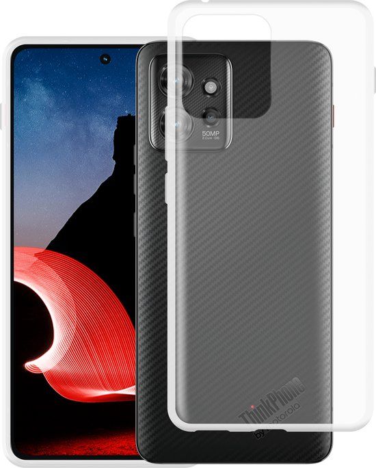 Just in Case hoesje geschikt voor Motorola ThinkPhone Siliconen Flexibele Case Transparant