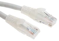RS PRO Ethernetkabel Cat.6, 10m, grijze patchkabel, A RJ45 U/UTP stekker, B RJ45, LSZH