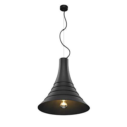 SLV pendelarmatuur BATO 45 PD / woonkamerlamp, binnenverlichting, hangarmatuur eetkamer, led, plafondarmatuur / E27 60 W zwart