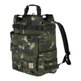 Carhartt 28L Nylon Cinch-Top Convertible Tote Rugzak, Duurzaam Pack met Laptophoes, Blind Fatigue Camo