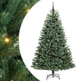 vidaXL Kunstkerstboom, inklapbaar, groen, 210 cm