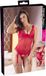 Cottelli Collection Body Ouvert met Jarretel Banden en Kanten Afwerking - Rood - Maat 85B/L
