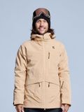 Poederbaas Ski-jas Heren - Freeride 3L Hardshell - Warm Sand - Maat L