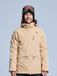 Poederbaas Ski-jas Heren - Freeride 3L Hardshell - Warm Sand - Maat L
