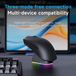 AJ139P V3 - Souris gaming sans fil - Tri-mode MAX - Batterie 800 mAh - Bluetooth et câble - Rechargeable - Convient pour le jeu et le bureau - Convient aux gauchers et droitiers