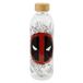 STOR Grote fles - Deadpool - Glas met siliconen hoes - Herbruikbaar - 1030 ml