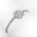 Ponytail & Co Armband met Klavertjes vier Multi CZ - Dames - Staal - M (15 + 5 cm)