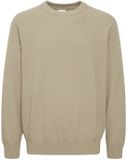 Solid Sweatshirt Ike Beige Katoen Ronde Hals Lange Mouw Regular Fit Maat L