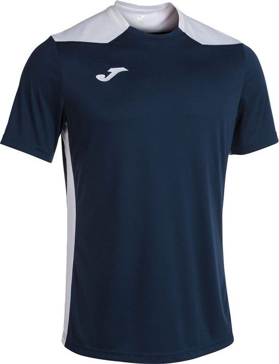 Joma Championship VI Shirt Korte Mouw Dames - Marine / Wit - Maat L