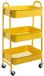 Unyqoos ® Chariot de rangement polyvalent en métal à trois niveaux avec roues pour tout espace