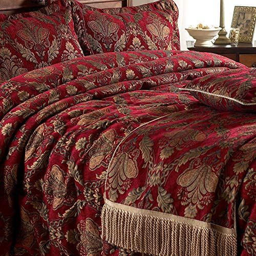 Riva Paoletti Sprei Shiraz - bordeaux/goud - 130 x 175 cm