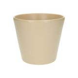 Cache-pot conique, céramique, gris galet, ø17,5 cm