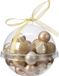 Decoris Boules de Noël - 30 pièces - Plastique - Marron, Or, Champagne - 3 cm
