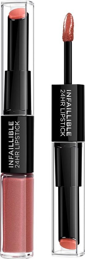 L'Oréal Make-Up Designer Infaillible 24H Lipstick - 312 Incessant Russet - Bordeaux - Langhoudende, Verzorgende Lippenstift - 5 ml