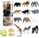 WOOPIE Figurine d'animaux sauvages set 16 pièces