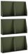 Mur de soutènement 6 pc 40 x 12 x 50 cm Acier vert olive