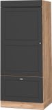Vicco Hoge kast Fame-Line, Anthrazit-Gold landelijk/Goudkleurig Eiken, 60 cm